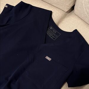 Figs Women's Top in Navy Blue